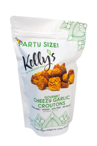 PARTY-SIZE, (1 lb) Gourmet Cheezy Garlic Croutons - Limited Time